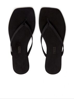 Square Toe Lily Suede Sandal in Sable